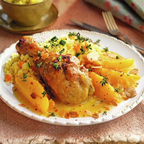 Muslos de pollo con albaricoques, a baja temperatura