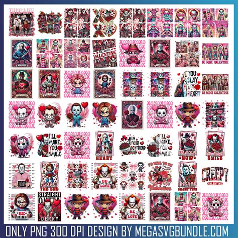 Horror valentine png bundle, valentine horror films, horror valentine ...