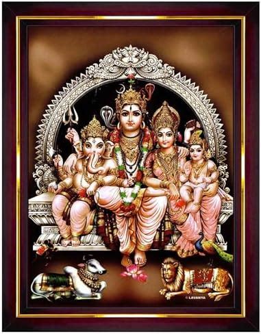 Pavan Photo Laminations Shiv Parivar Family Siva Parvati Lord Shiva ...