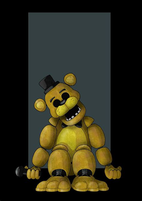 Download Mysterious Golden Freddy Strikes a Pose Wallpaper | Wallpapers.com