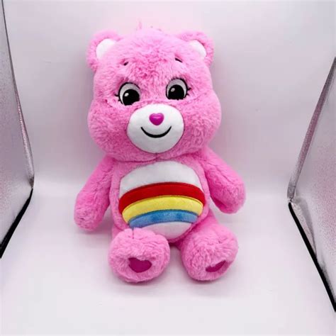 12& CARE BEARS Unlock the Magic Pink Rainbow Cheer Bear 2020 Stuffed ...