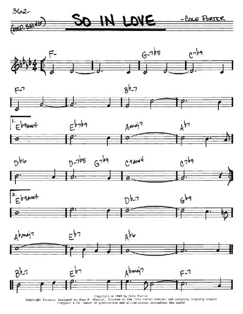 So In Love | Sheet Music Direct