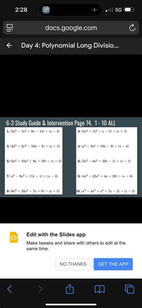 Solve the following polynomial long division problems: (3x³ - 7x² + 9x