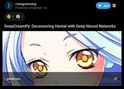 Join, DeepCreamPy: Decensoring Hentai with Deep Neural Networks - iFunny