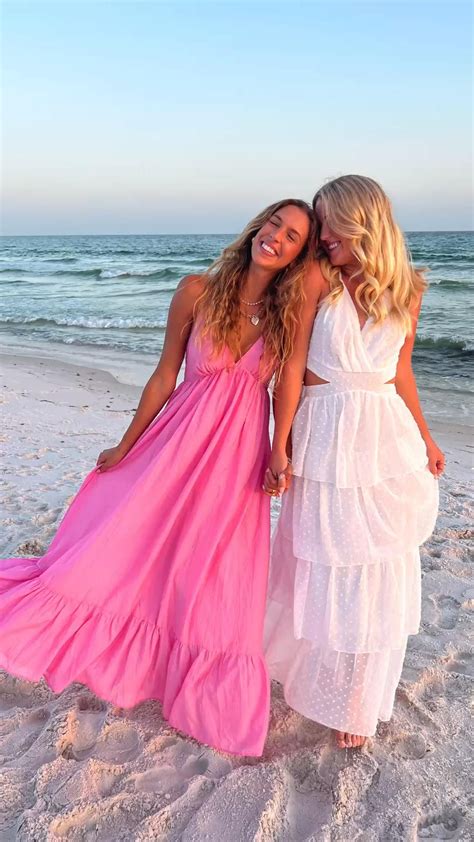 Beach girls beach outfit summer dresses beach dress maxi dress pink ...