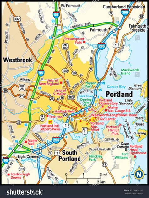 Printable Map Of Portland Maine