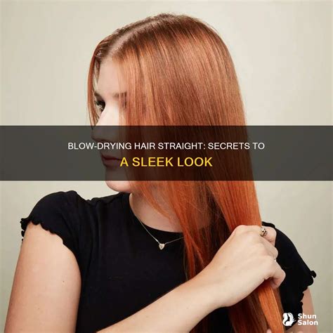 Blow-Drying Hair Straight: Secrets To A Sleek Look | ShunSalon