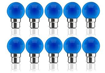 Buy Mawson Eco Night Mini Base B22 0.5-Watt LED Bulb (Pack of 10, Blue ...