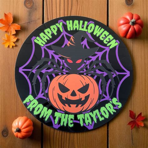 Spider Halloween sign - Acrylico