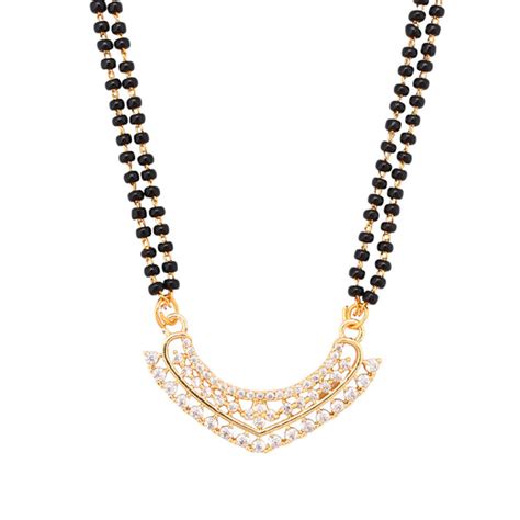 Sparkling Elegance Beaded Zirconia Mangalsutra – VOYLLA