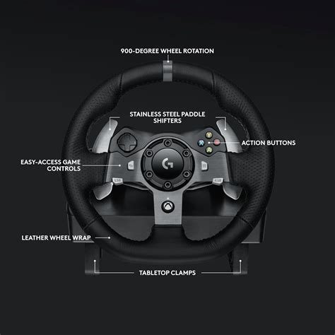 Logitech G920 Driving Force Racing Wheel and Pedals, India | Ubuy