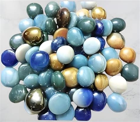STONE HUB Flat Round Marbles Aquarium Pebbles | Aquarium Decorations ...