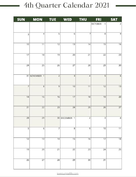 4Th Quarter Calendar 2024 | Plan Your Year Easily!