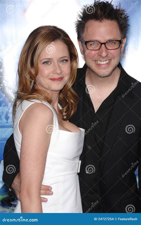 James Gunn,Jenna Fischer editorial stock image. Image of husband - 24727254