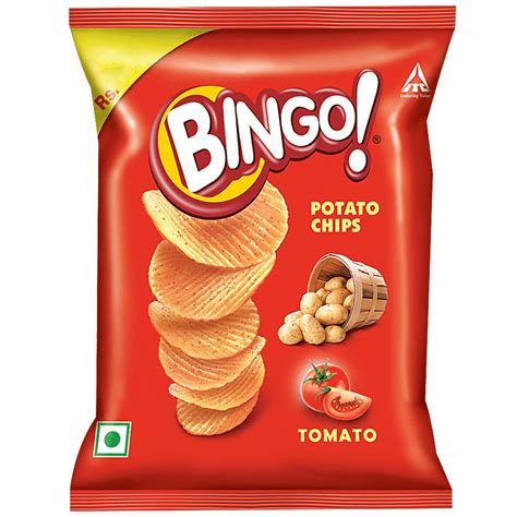 Bingo Yumitos Potato Chips, Tomato, 12 G Pouch