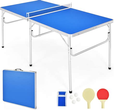 Goplus Foldable Ping Pong Table, 100% Preassembled, India | Ubuy