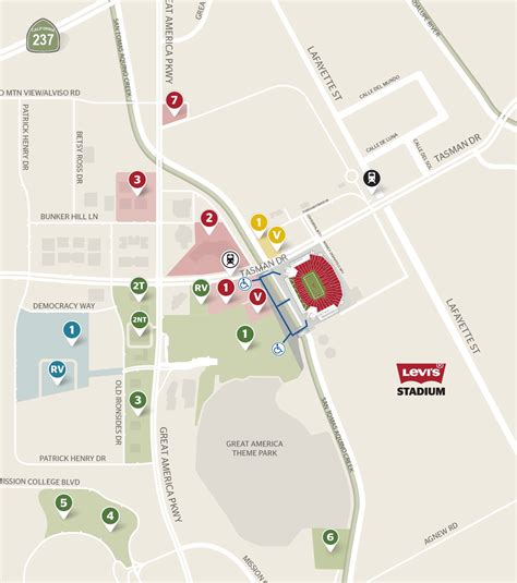 Levi Stadium Gate Map