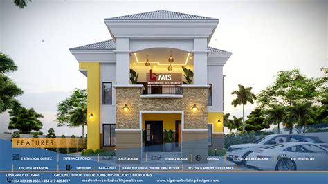 5 BEDROOM DUPLEX (RF D5046) – NIGERIAN BUILDING DESIGNS