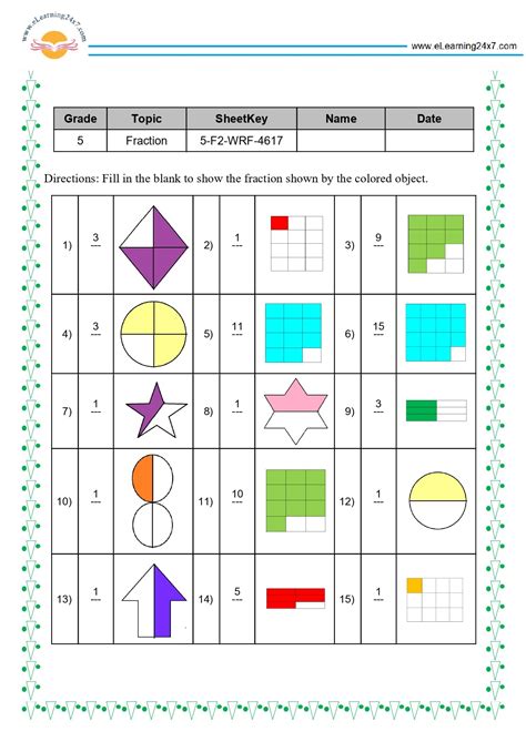 Write Denominator Of Fraction - https://eLearning24x7.com
