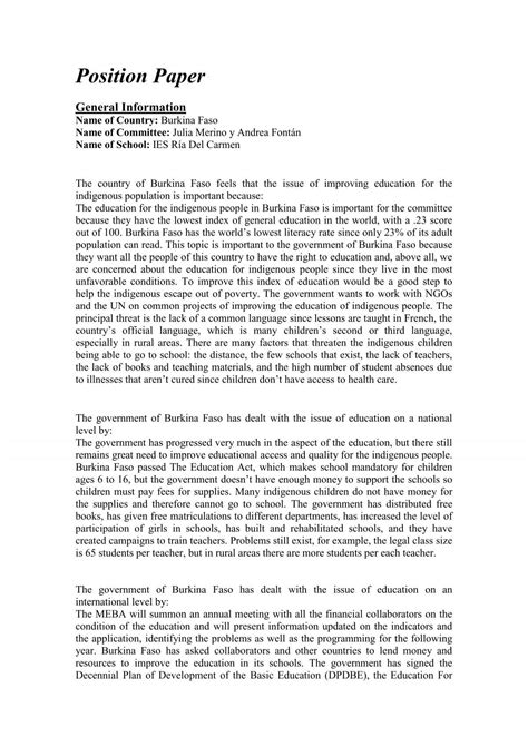 Position Paper Template - prntbl.concejomunicipaldechinu.gov.co