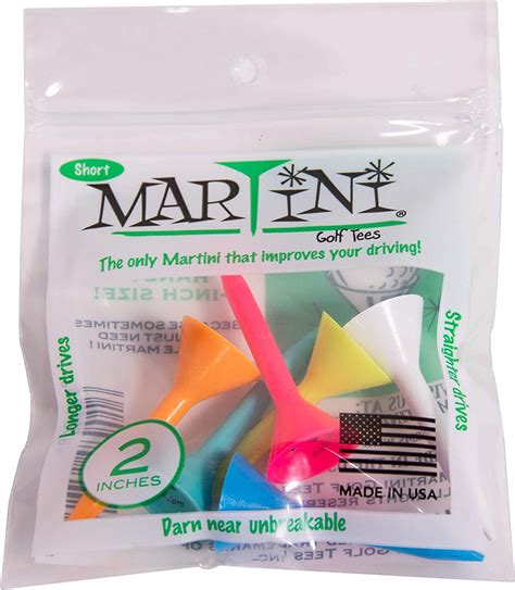 Martini Tees 2" Golf Tees (6 Pack) | RockBottomGolf.com