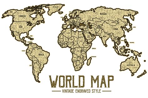 Vintage World Map 的图像结果