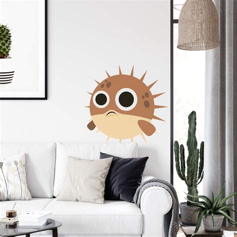 Wall Sticker Emoji Puffer Fish | wall-art.com