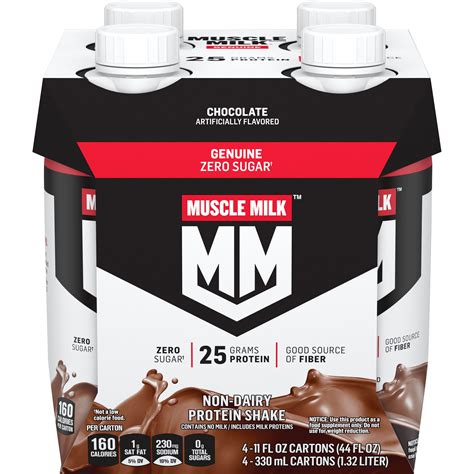 Muscle Milk Genuine Chocolate Non-dairy Protein Shakes