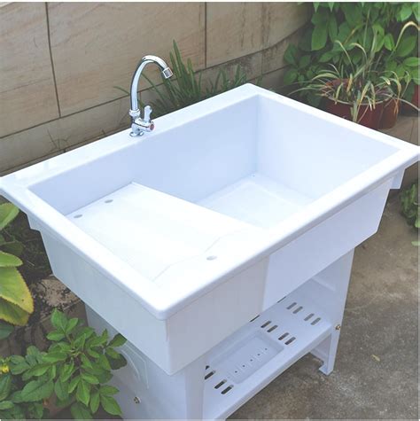 Freestanding Sink, Portable Hand Washing Station, Outdoor Sink, Plastic ...