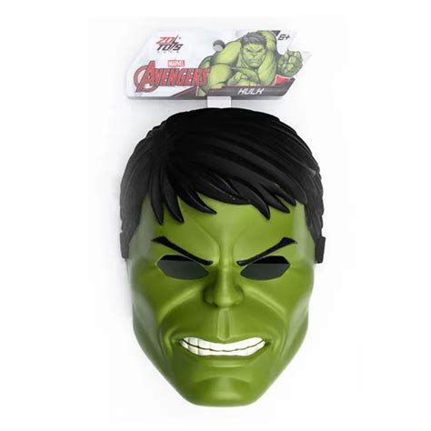 ZD Toys Marvel Avengers Hulk Role Play Mask – Green Superhero Costume ...