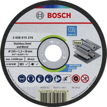 Stainless Steel and Metal Bonded Cutting Disc - Bosch Professional