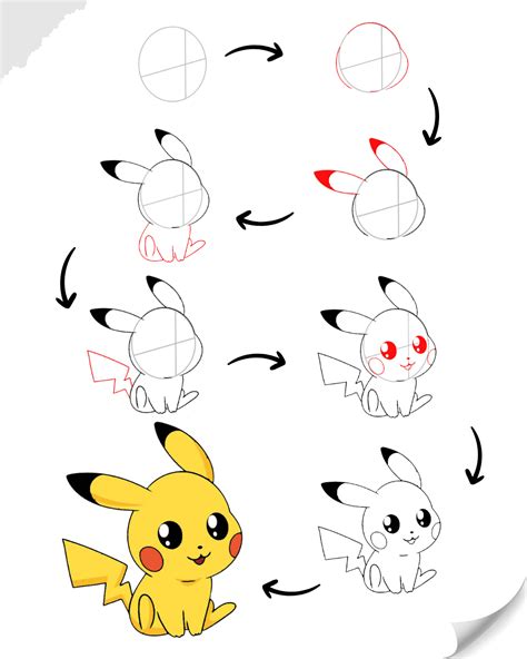 How to draw cute pikachu drawing - Easy drawings for beginners