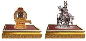 9facts Set of 2 with wooden base Lord Shiva Shivling Idol God Statue ...