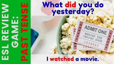 ESL Past Tense Game | Past Tense Verbs | Hidden Picture Game - YouTube