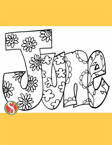 Coloring Pages For June
