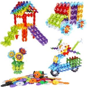 Toyco Interlocking Flakes Disc Shaped Learning Blocks Toy Set For Kids ...