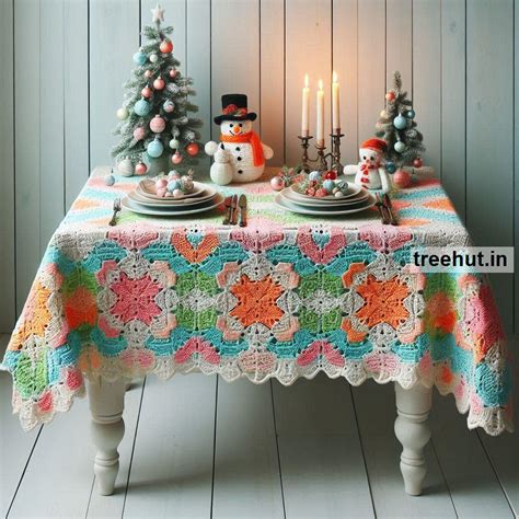 Christmas Crochet Table Cloth Ideas