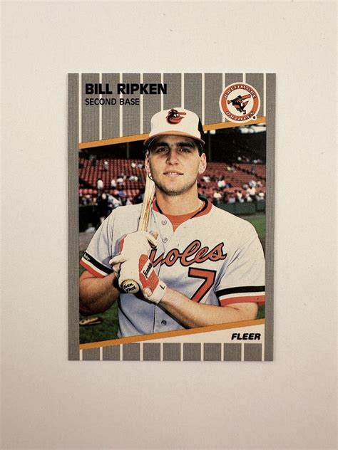 1989 Fleer Bill Billy Ripken F Face Error Rookie Card #616 MINT ...
