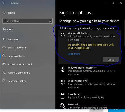 Image result for Camera Not Compatible with Windows Hello Face