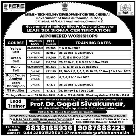 Central Footwear Training Institute - Specialised Courses