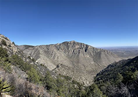 A gorgeous view from the Guadalupe peak hike, Guadalupe National Park ...