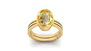 Buy AYUSH GEMS 13.25 Ratti 12.50 Carat Natural Yellow Sapphire Pukhraj ...