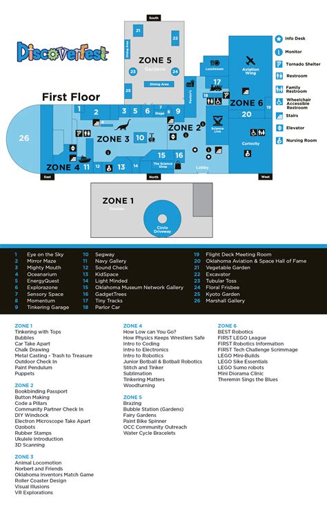 DiscoverFest Activity Map | Science Museum Oklahoma