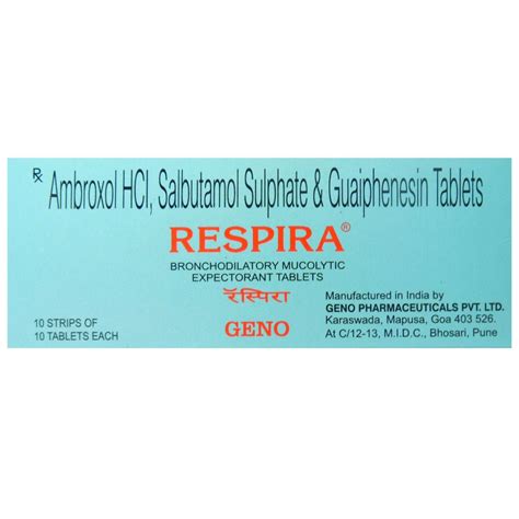 Respira Tablet 10's Price, Uses, Side Effects, Composition - Apollo ...
