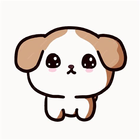 Premium Vector | Cute Dog illustration Dog kawaii chibi vector drawing ...