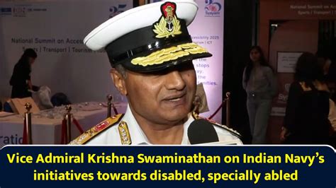 Vice Admiral Krishna Swaminathan on Indian Navy’s initiatives towards ...