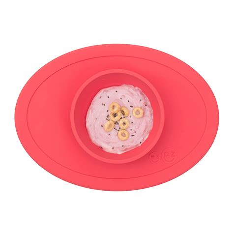 Buy ezpz Tiny Bowl - 100% Silicone Suction Bowl with Built-in Placemat ...