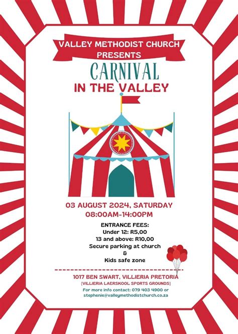 Valley Methodist Church Presents Carnival in the Valley , Valley ...