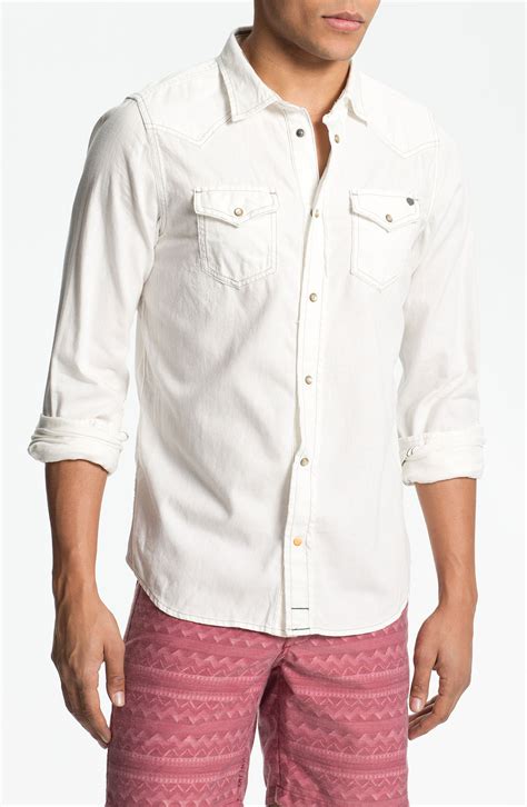 Mens Denim Shirt White at Gary Roof blog