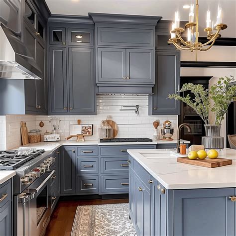 Gray Blue Kitchen Cabinet Ideas